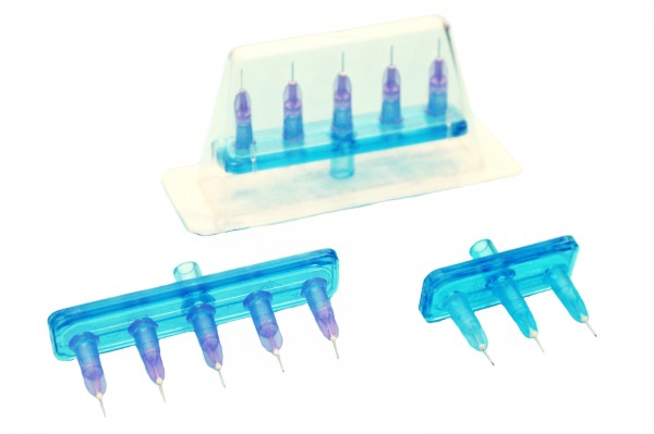 Multi-Injectors, Linear, 3-needle connections, 27G/0,40x6mm, 36pcs.
