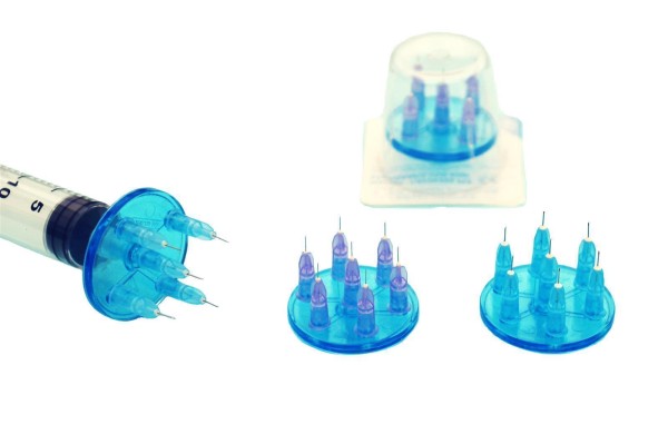 Multi-Injectors, Circular, 5-needle connections, 27G/0.40x4mm, 36pcs.